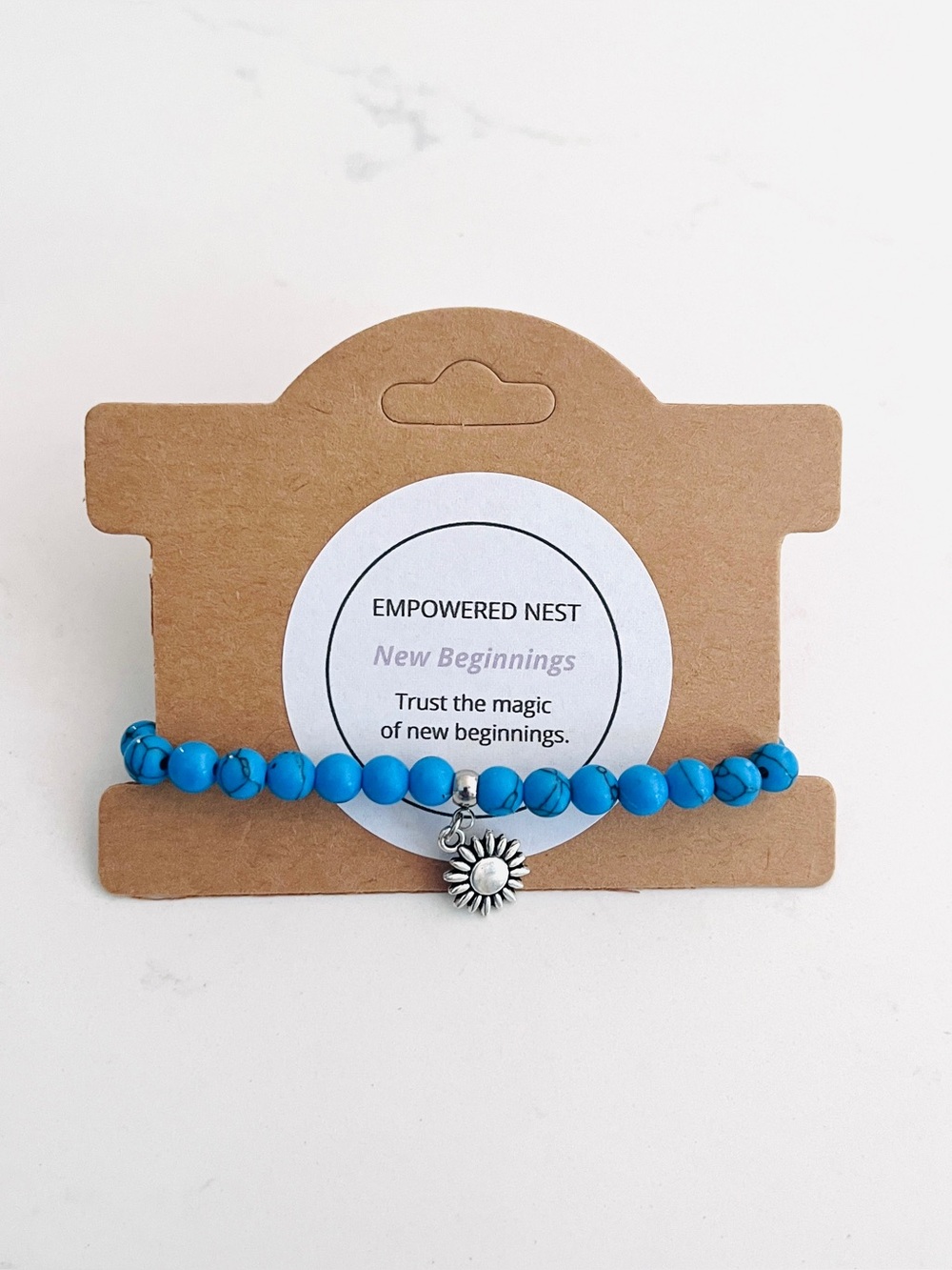 New Beginnings Bracelet | Sunflower Charm Bracelet | Fresh Start & Hope